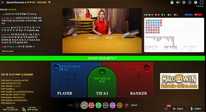 Play Live Speed Baccarat Online Poker Game