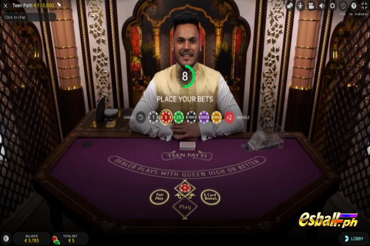 Live Teen Patti, Evolution Live Teen Patti Games - Side Bets