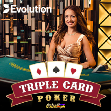 Evolution Live Three Card Poker Game
