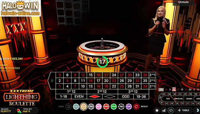 Play Live XXXtreme Lightning Roulette at EVO Live Casino