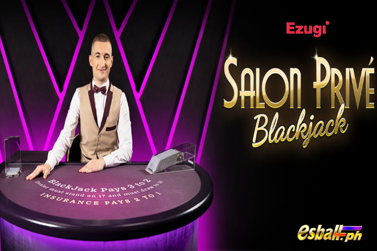 EZugi Blackjack Game - Salon Prive Blackjack