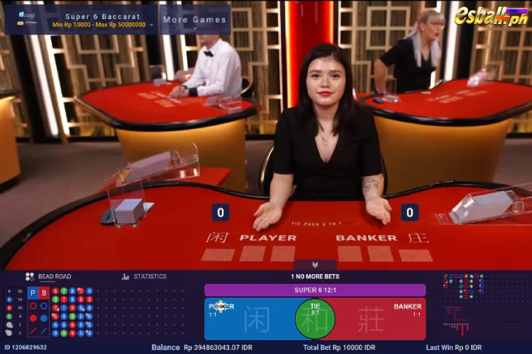 How to Play Baccarat Super 6: Ezugi Super 6 Baccarat Rules
