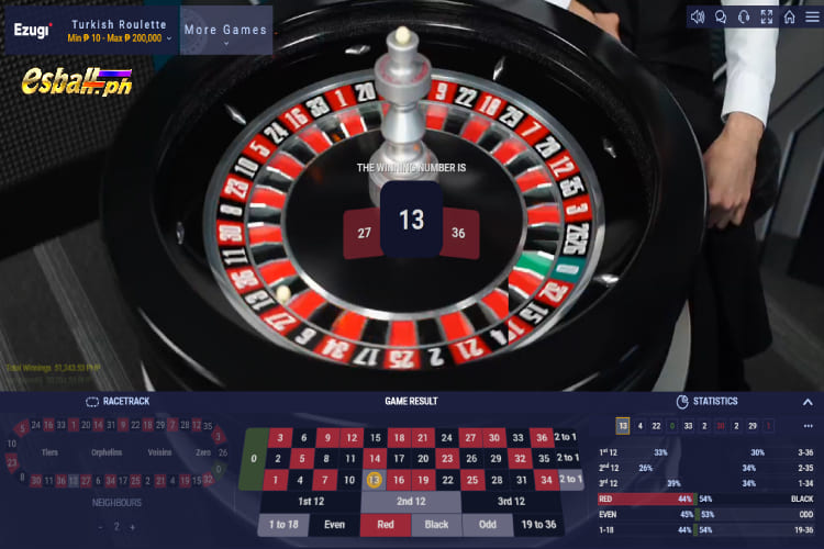 Disconnection in Ezugi Turkish Roulette Live