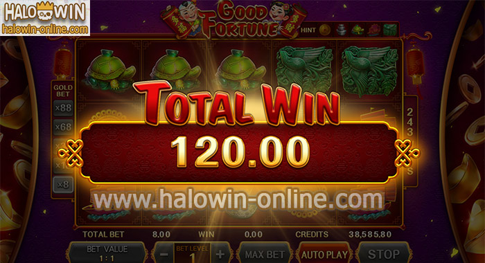 Good Fortune Slot Machine Game New Year Wishes to Earn Game
