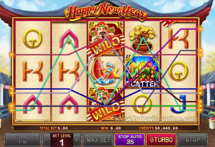 7 Festive-Themed Slots in Philippine: 2. HaloWin Happy New Year Slots Game