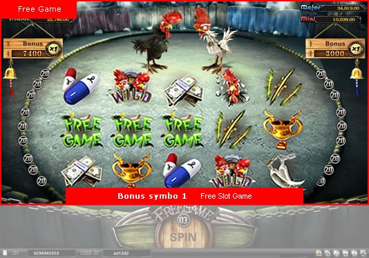 Best 5 Asian-Themed Slots Machines: 3. HaloWin Rooster Fighting Slot Game