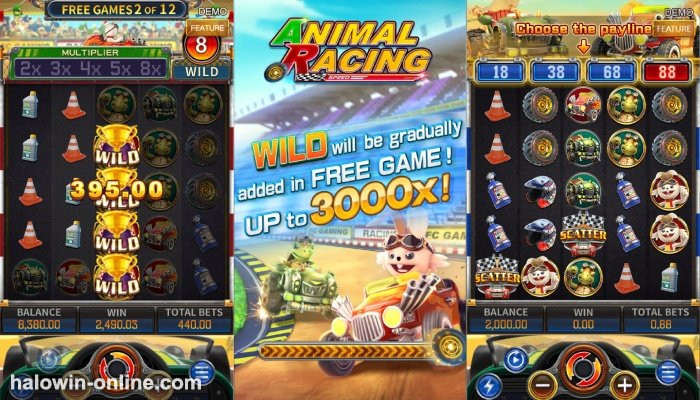 Animal Racing Fa Chai Slot Games Free Play Online