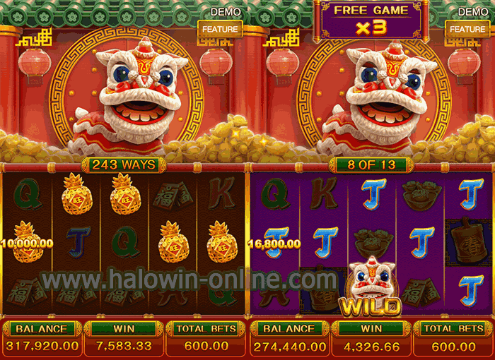 Chinese New Year Slot Game Features