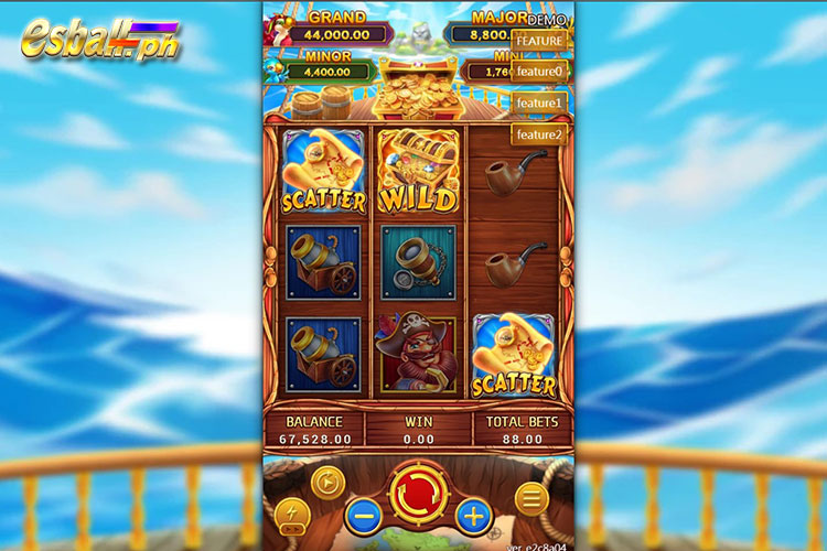 How to Get Treasure Cruise Free Spins - 2 SCATTER symbols and 1 WILD symbol