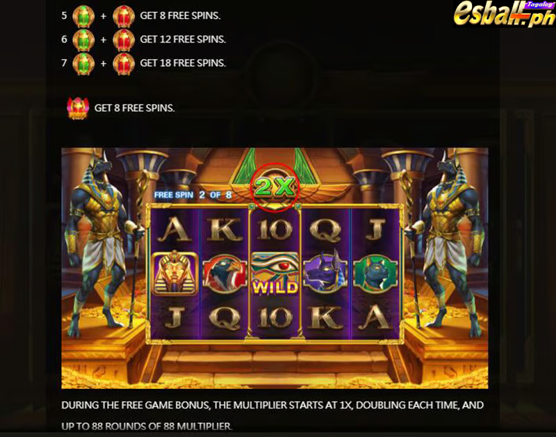 JDB Egypt Treasure Slot Game Free Spin Bonus 1