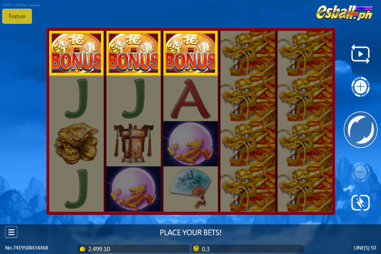 JDB Lucky Dragons Slot - Free spin bonus