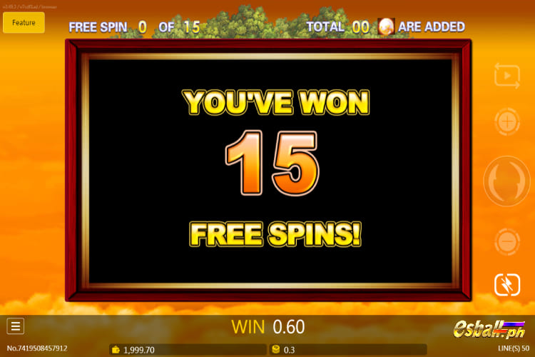 JDB Lucky Dragons Slot - Free spin bonus 2