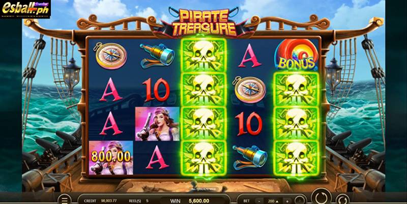 Pirate Treasure Slot Game Free Spin Bonus 10