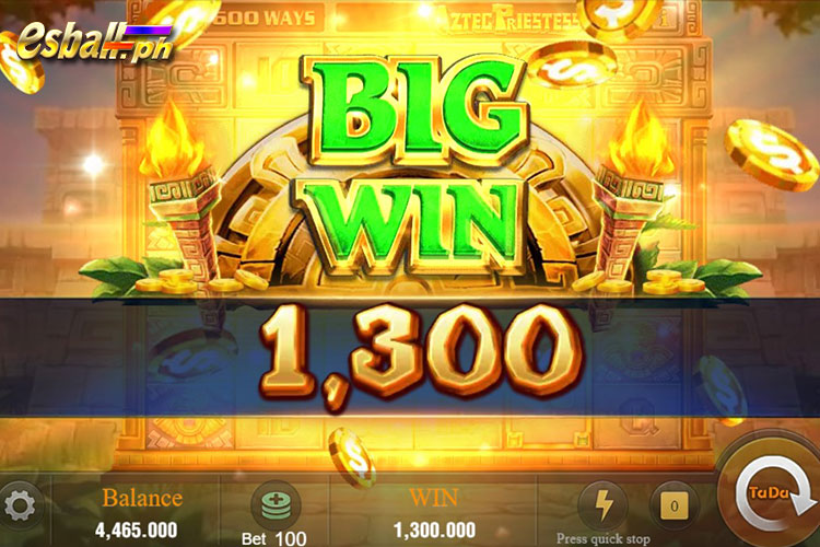 Aztec Priestess JILI Slot You Can Win Anytime You Play - BIG WIN 1,300