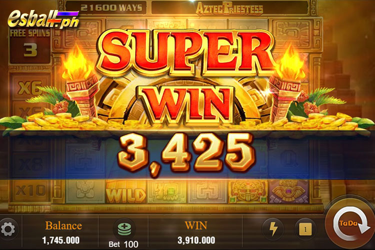 Aztec Priestess JILI Slot You Can Win Anytime You Play - SUPER WIN 3,425