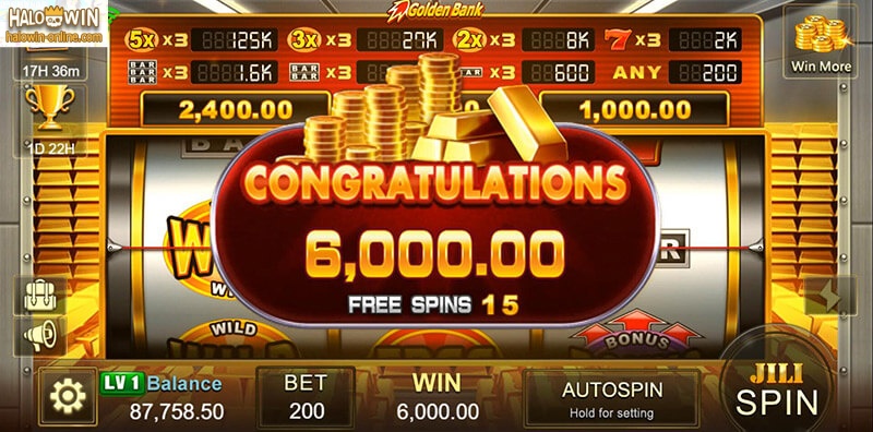 Golden Bank Slot Machine, Golden Bank Jili Games