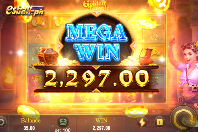 How to Win JILI Golden Temple - MEGA WIN 2,297