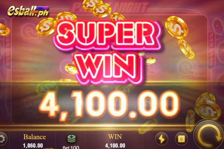 JILI Party Night Slot Bet ₱100 and Win Mega Jackpots Fast - Super Win ₱4,100