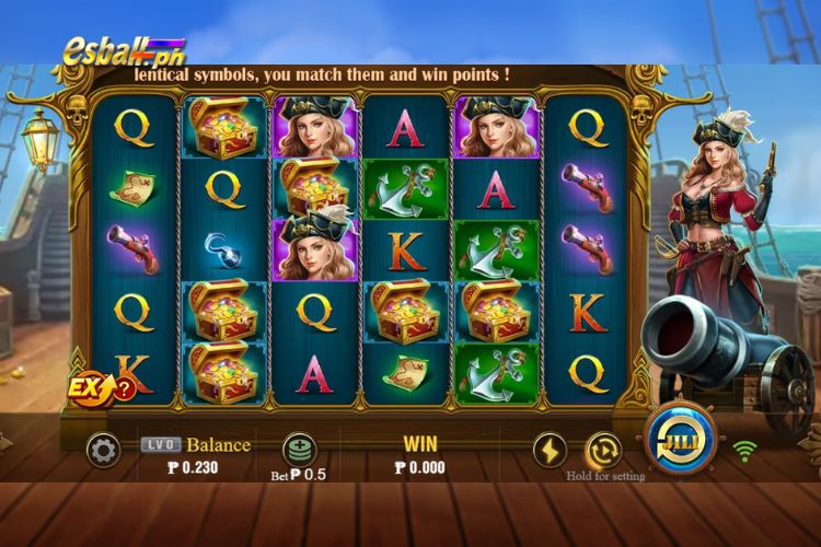 Pirate Queen Slot Machine, JILI Pirate Queen Game