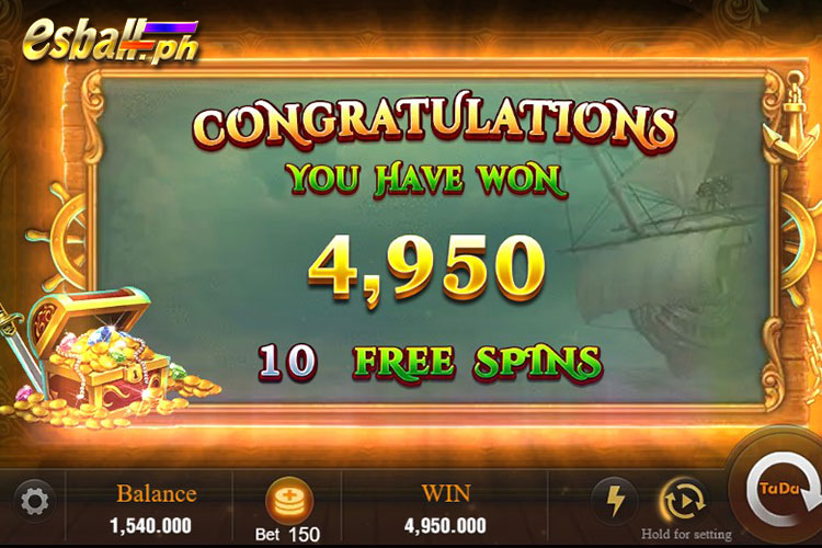 How to Get Pirate Queen Slot Free Game - 10 FREE Spins Win 4,950