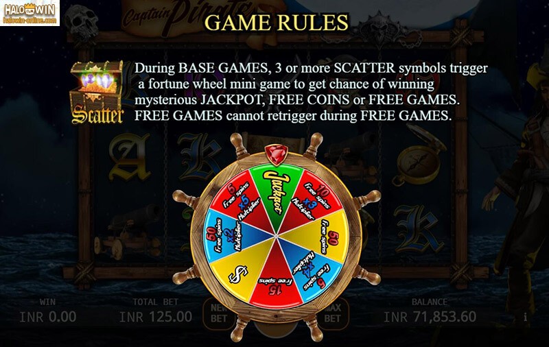 Captain Pirate Slot Machine, Captain Pirate Online Casino Slot