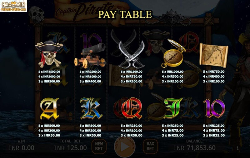 Captain Pirate Slot Machine, Captain Pirate Online Casino Slot
