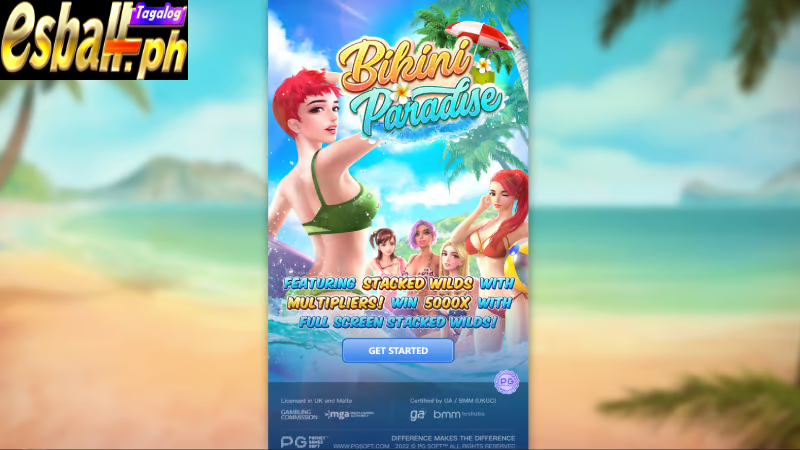PG Bikini Paradise Slot Machine, Get Up To 20 Free Spins! 2