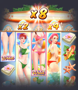 How To Play PG Bikini Paradise Slot Machine - Bikini Ladies Multiplier