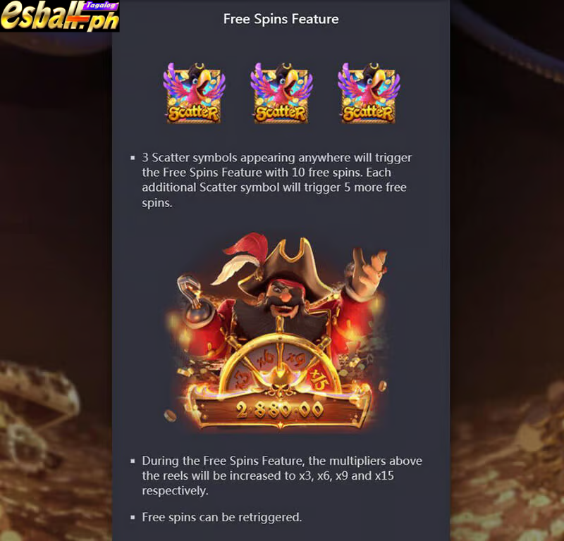 PG Captains Bounty Slot Machine Free Spins and Bonus
