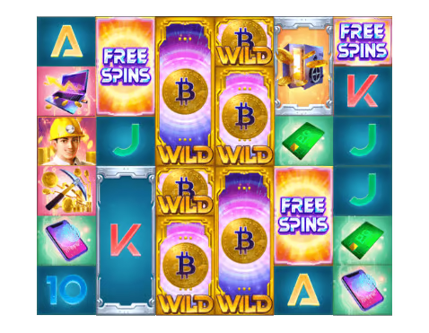 PG Crypto Gold Slot Games Features And Symbols Expanding Wilds-on-the-Way 1