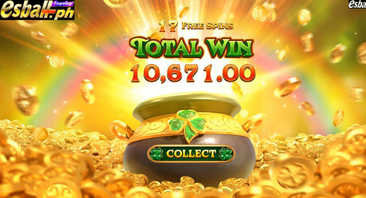 PG Leprechaun Riches Slot Machine Free Spins Bonuses and Big Win 3