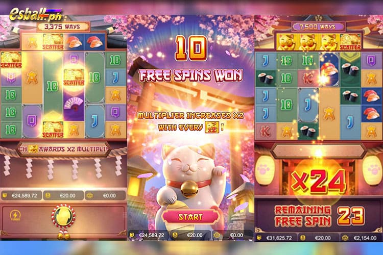 How to Play PG Lucky Neko Slot Free Spins?