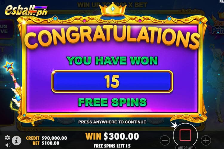 How to Get Starlight Princess Free Play - 15 FREE SPINS
