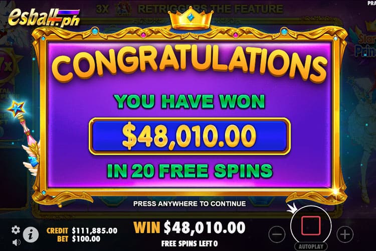 How to Get Starlight Princess Free Play - WIN 48,010