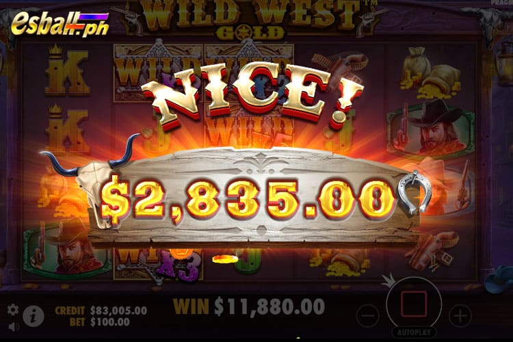 How to Win Wild West Gold Jackpot - NICE Win 2,835