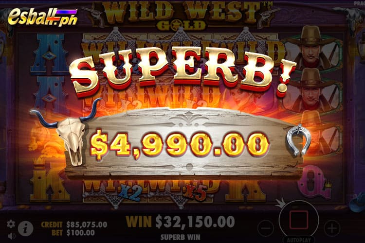 How to Win Wild West Gold Jackpot - SUPERB Win 4,990