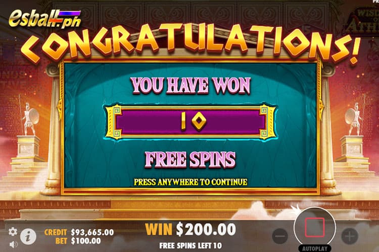 How to Get Wisdom of Athena Free Play - 10 FREE SPINS