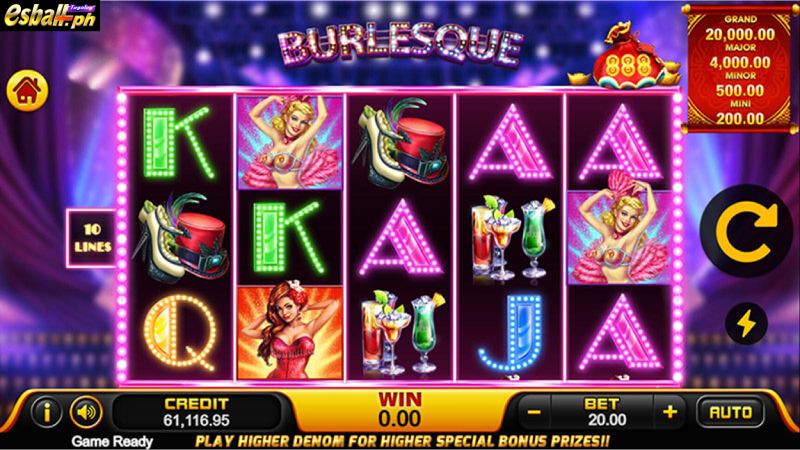 Burlesque 2 Slot Machine 1