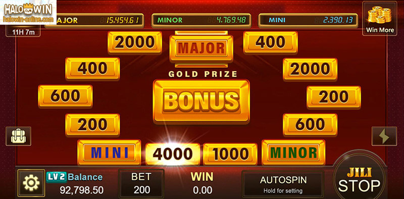 JILI Lucky Goldbricks Slot Machine bonus game