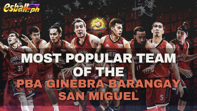 Most Popular Team of the PBA Ginebra Barangay San Miguel