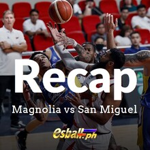 Magnolia vs San Miguel Recap as Magnolia Emerged Victorious