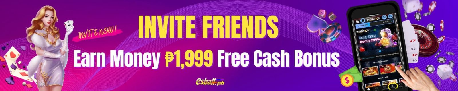Invite Friends and Earn Money 1999 PHP Free Cash Bonus