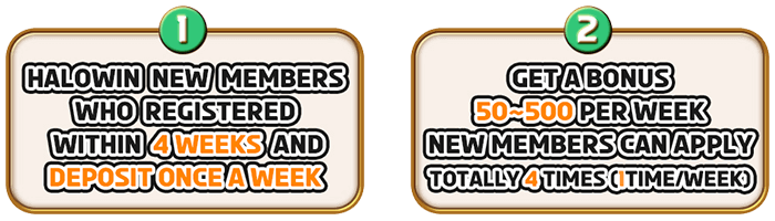 New Members Only Get Free Bonus Weekly
