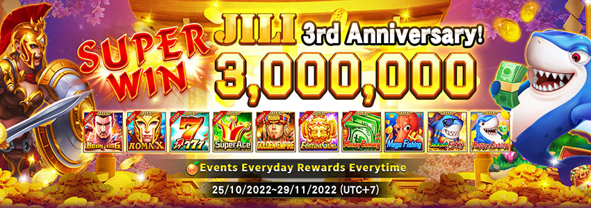 JILI Game 3rd Anniversary Event Super Win ₱3M
