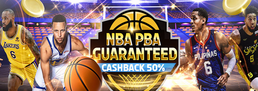 NBA, PBA Basketball Guaranteed Cashback 50%, Sports Bonus ₱5000