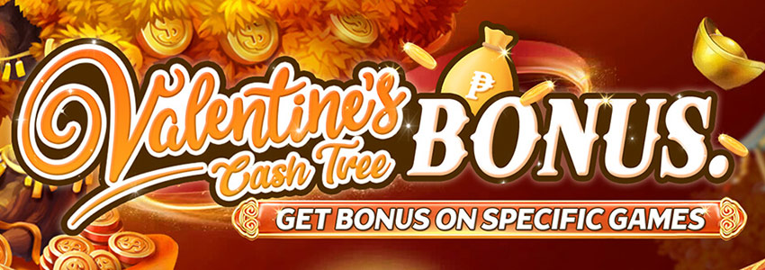 Valentine's Event Cash Tree Bonus Specific Slot Games
