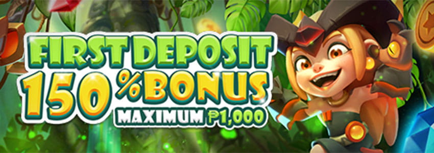 150% Daily First Deposit Bonus, Maximum Bonus ₱1000